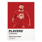Mohamed Salah Liverpool 2 Icon Frame — Pantone-style player illustration art card