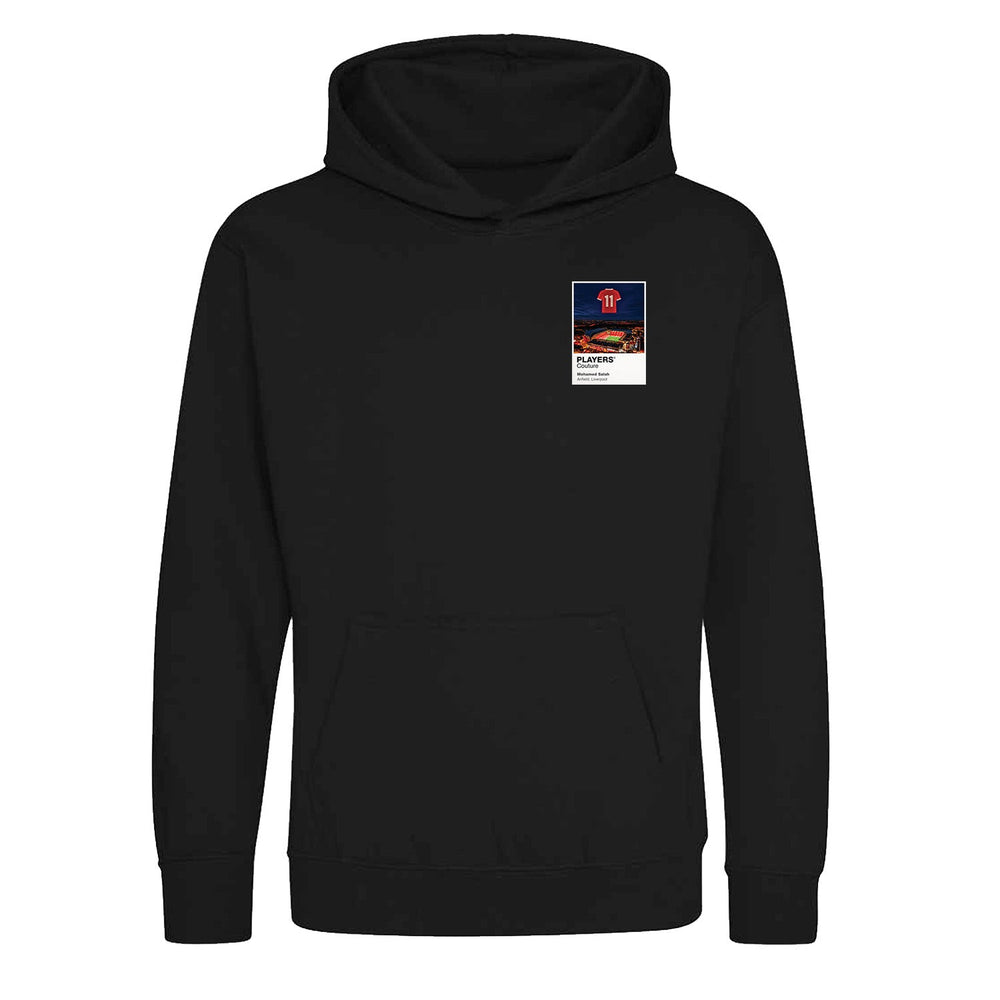Mohamed Salah Liverpool Icons in Lights Frame Kids Hoodie in Black