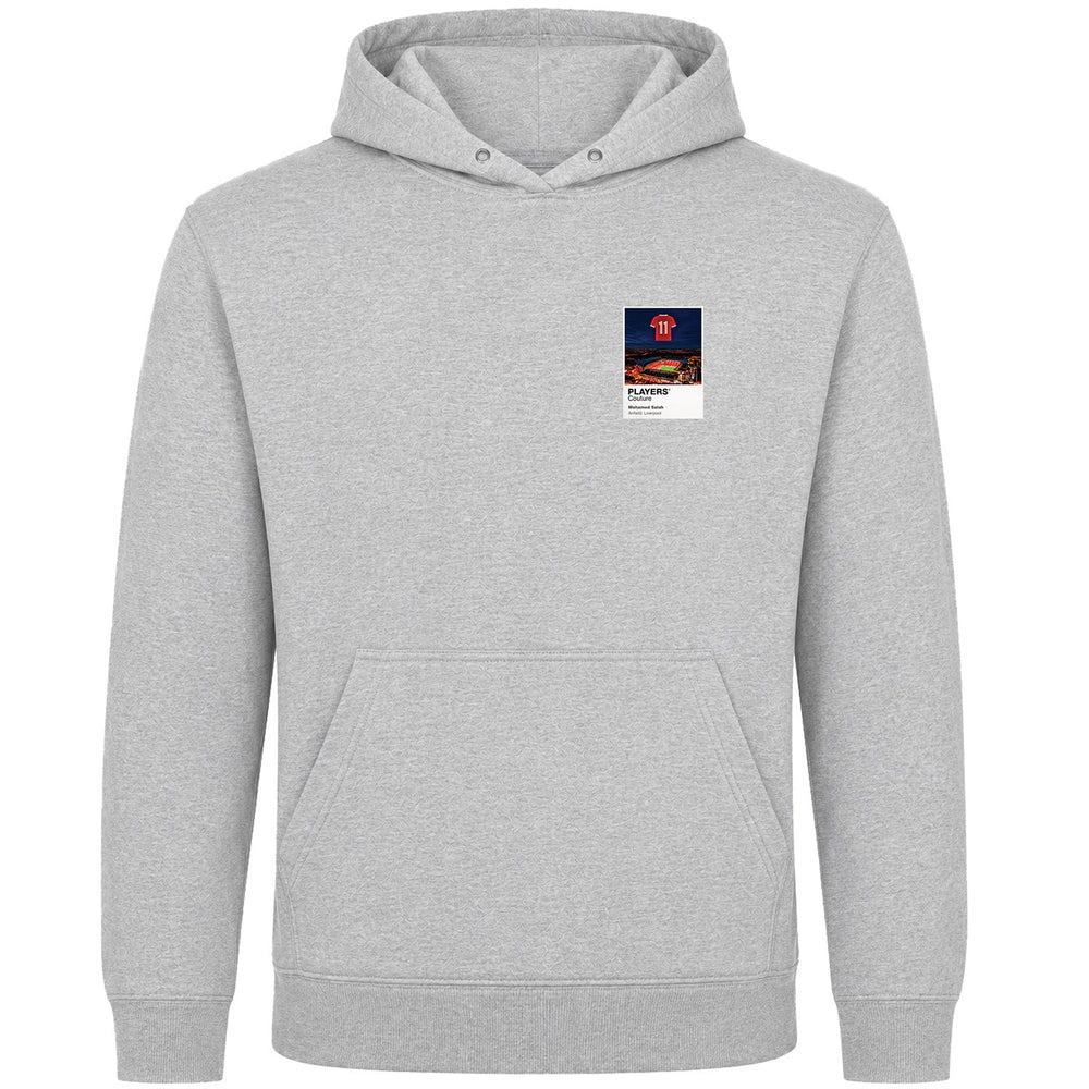 Mohamed Salah Liverpool Icons in Lights Frame Men's Hoodie in Gray