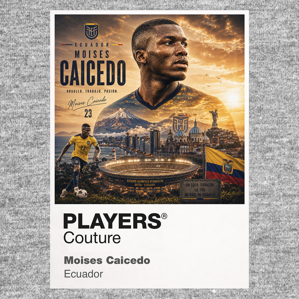 Moises Caicedo Ecuador Atlas Frame artwork by Players Couture