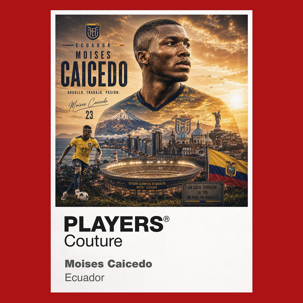Moises Caicedo Ecuador Atlas Frame artwork by Players Couture