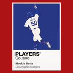 Mookie Betts Dodgers Baseball Icon Frame - Icon Design (View 7)