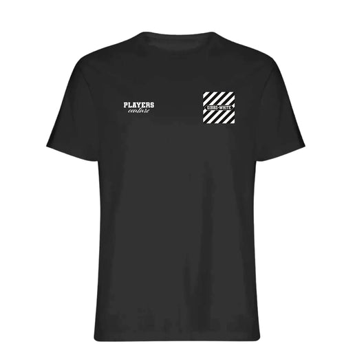 Morgan Gibbs White Logo Players Couture Mens T-Shirt Black