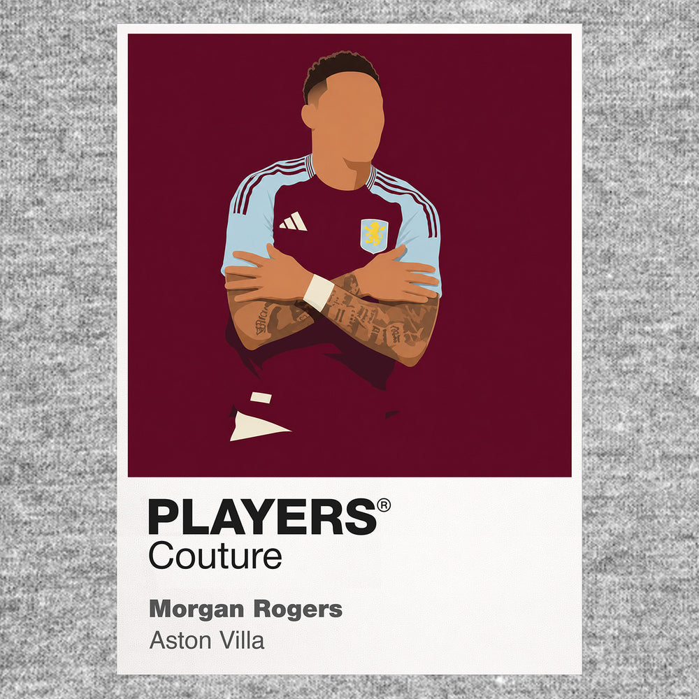 Morgan Rogers Aston Villa Icon Frame — Gray