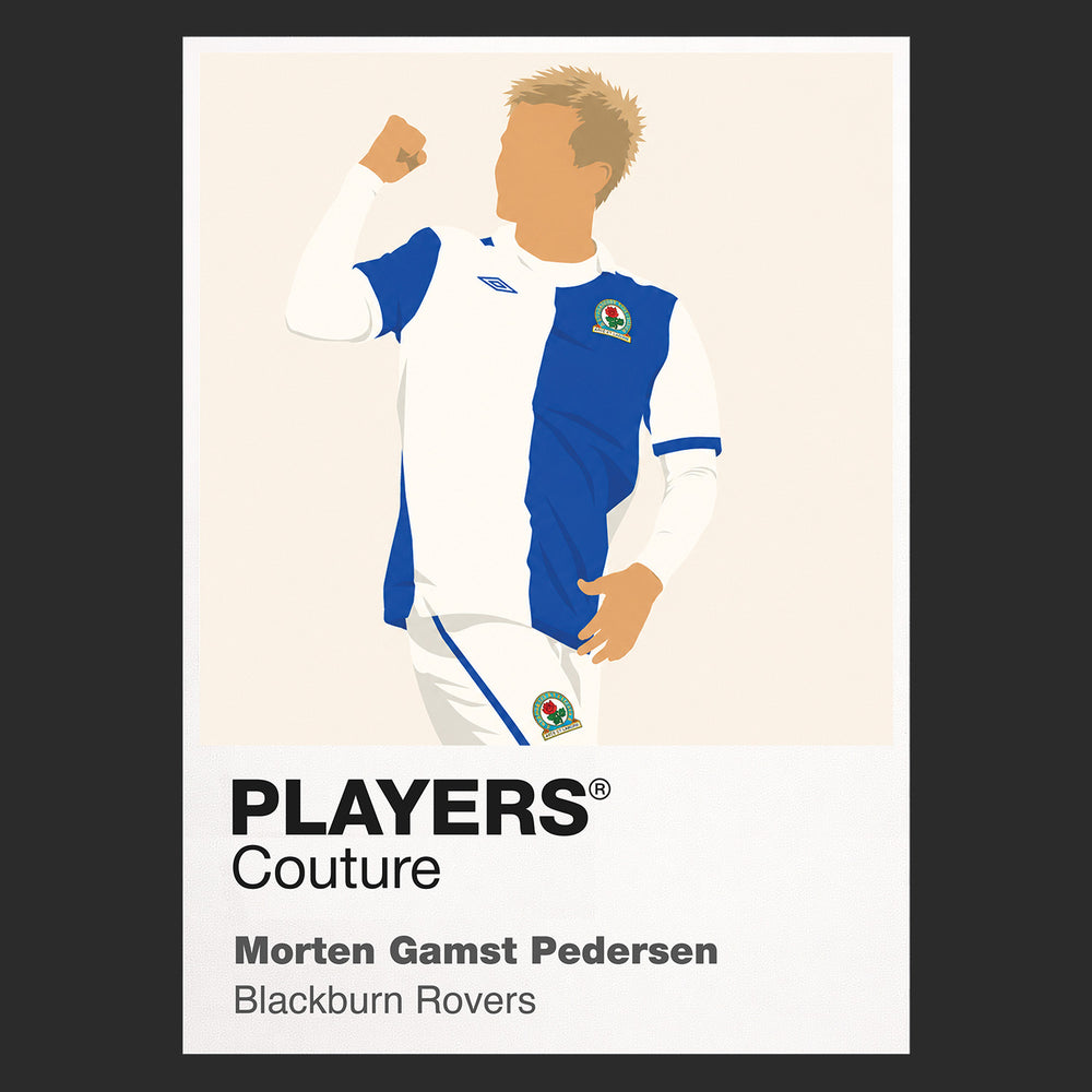 Morten Gamst-Pedersen Blackburn Rovers Icon Frame — Black