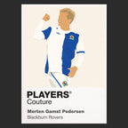 Morten Gamst-Pedersen Blackburn Rovers Icon Frame — Black