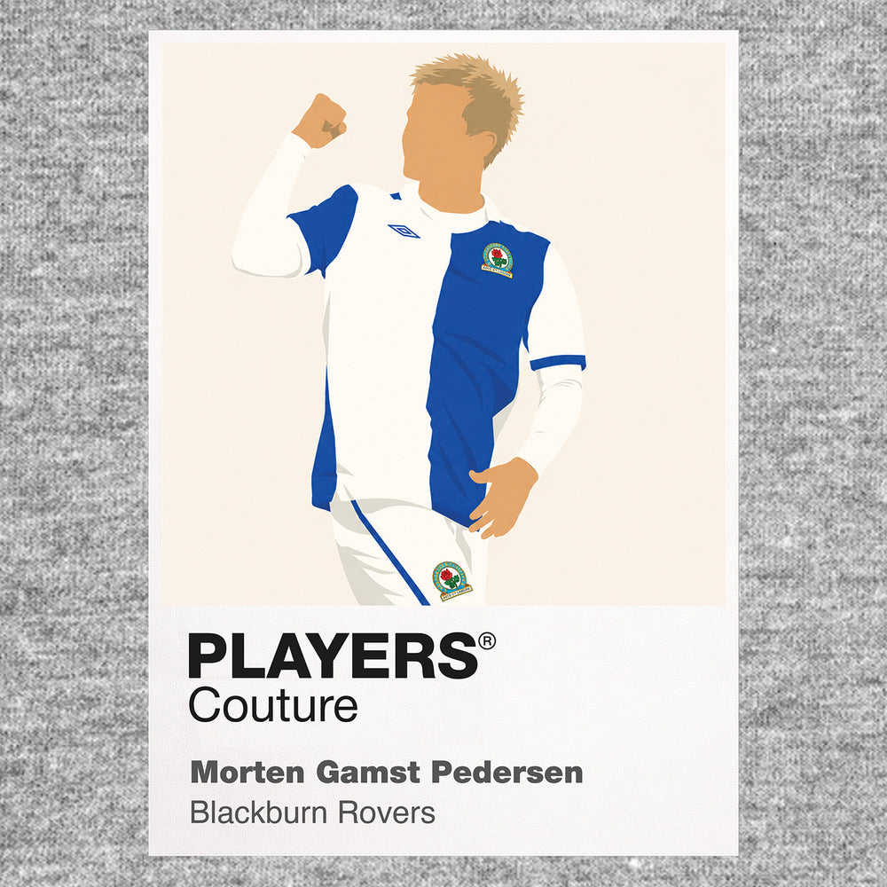 Morten Gamst-Pedersen Blackburn Rovers Icon Frame — Gray