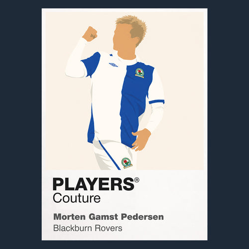 Morten Gamst-Pedersen Blackburn Rovers Icon Frame — Navy