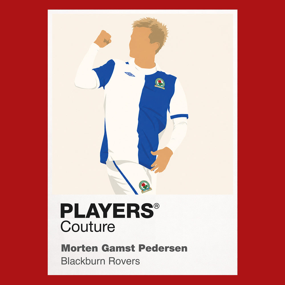 Morten Gamst Pedersen Blackburn Rovers Icon Frame Men's Hoodie