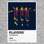 Lionel Messi, Luis Suarez, Neymar Jr Barcelona Icon Frame — Gray