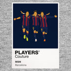 Lionel Messi, Luis Suarez, Neymar Jr Barcelona Icon Frame — Gray