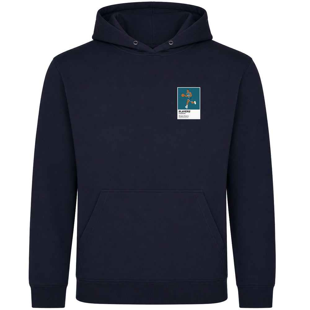 Muggsy Bogues Hornets Basketball Icon Frame Men's Hoodie