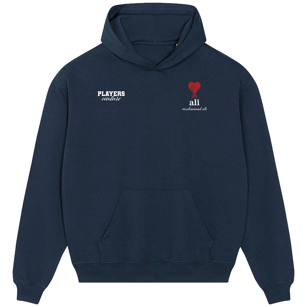 Muhammad Ali Logo Players Couture Men's Casual Hoodie Navy