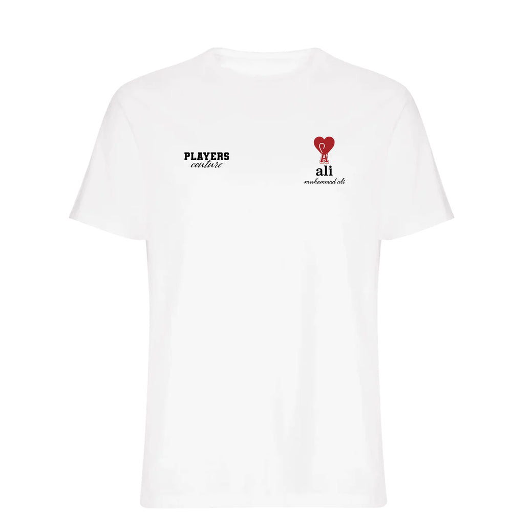 Muhammad Ali Logo Players Couture Mens T-Shirt White