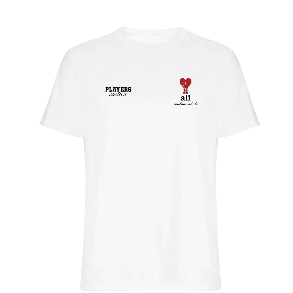 Muhammad Ali Logo Players Couture Mens T-Shirt White