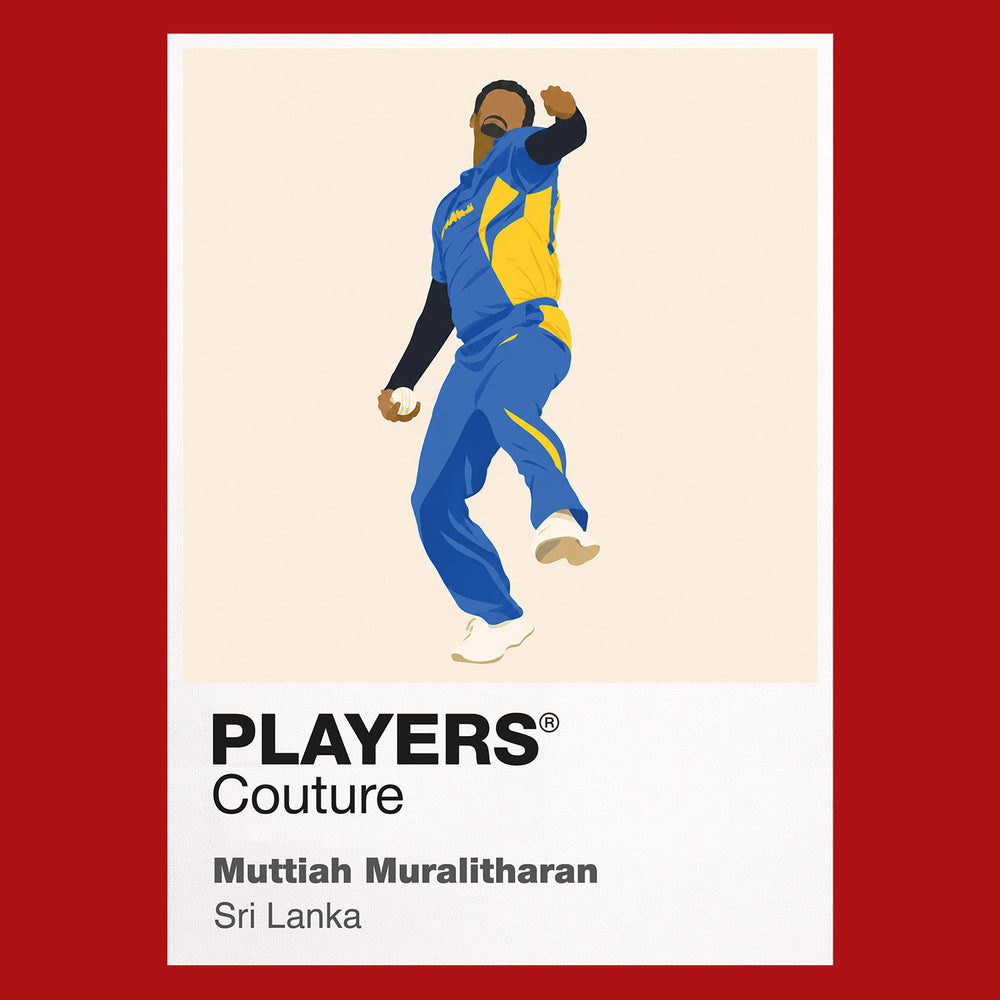 Muttiah Muralitharan Cricket Icon Frame Men's Hoodie