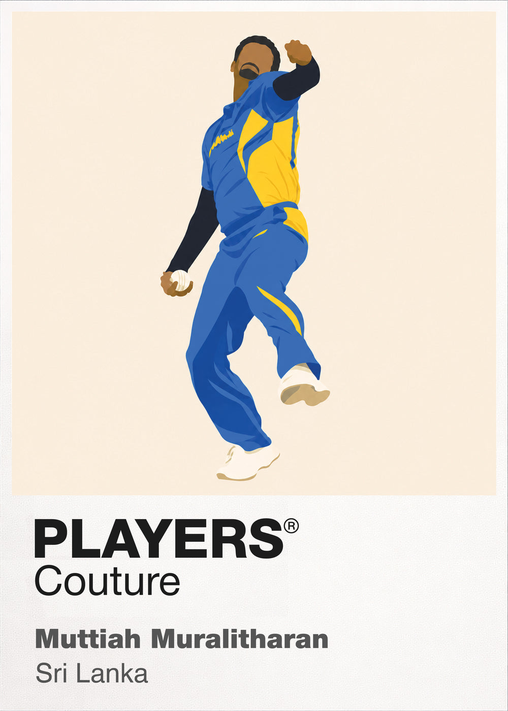 Muttiah Muralitharan Cricket Icon Frame Men's Hoodie