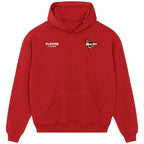 Nacho hoodie – red men's hoodie featuring the Nacho Players Couture logo