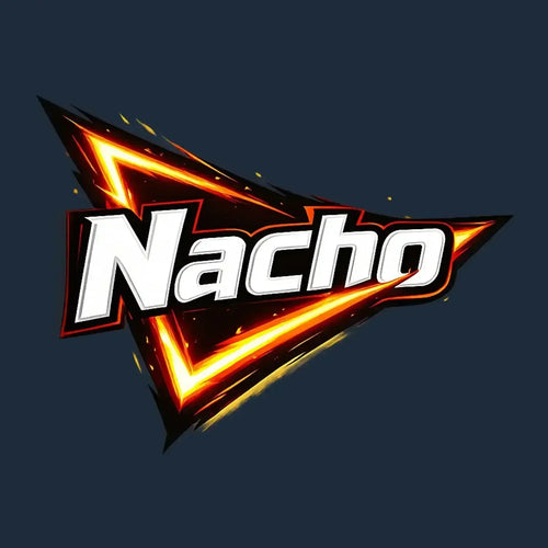 Nacho Logo Men's Hoodie – navy close-up detail shot of the Nacho Players Couture logo design