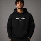 Nancy Lopez name-print hoodie - black