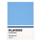 Napoli Classic Football Shirt Colours Frame Men's T-Shirt – white close-up detail shot of the Napoli Players Couture logo