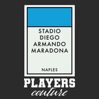 Napoli Monopoly Card hoodie – black men's hoodie with white Napoli Monopoly Card letters and Players Couture logo on the