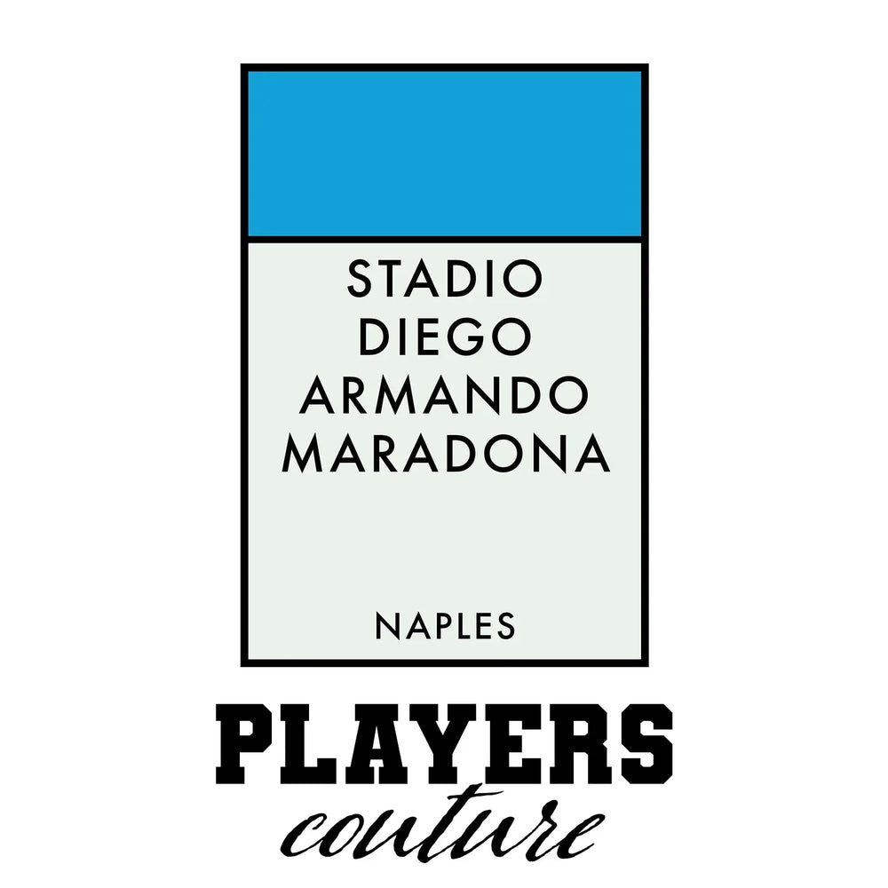 Napoli Monopoly Card hoodie – white men's hoodie with black Napoli Monopoly Card letters and Players Couture logo on the