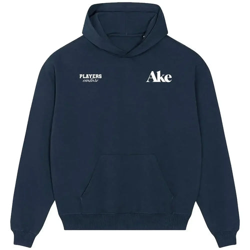 Nathan Ake hoodie – navy men's hoodie featuring the Nathan Ake Players Couture logo