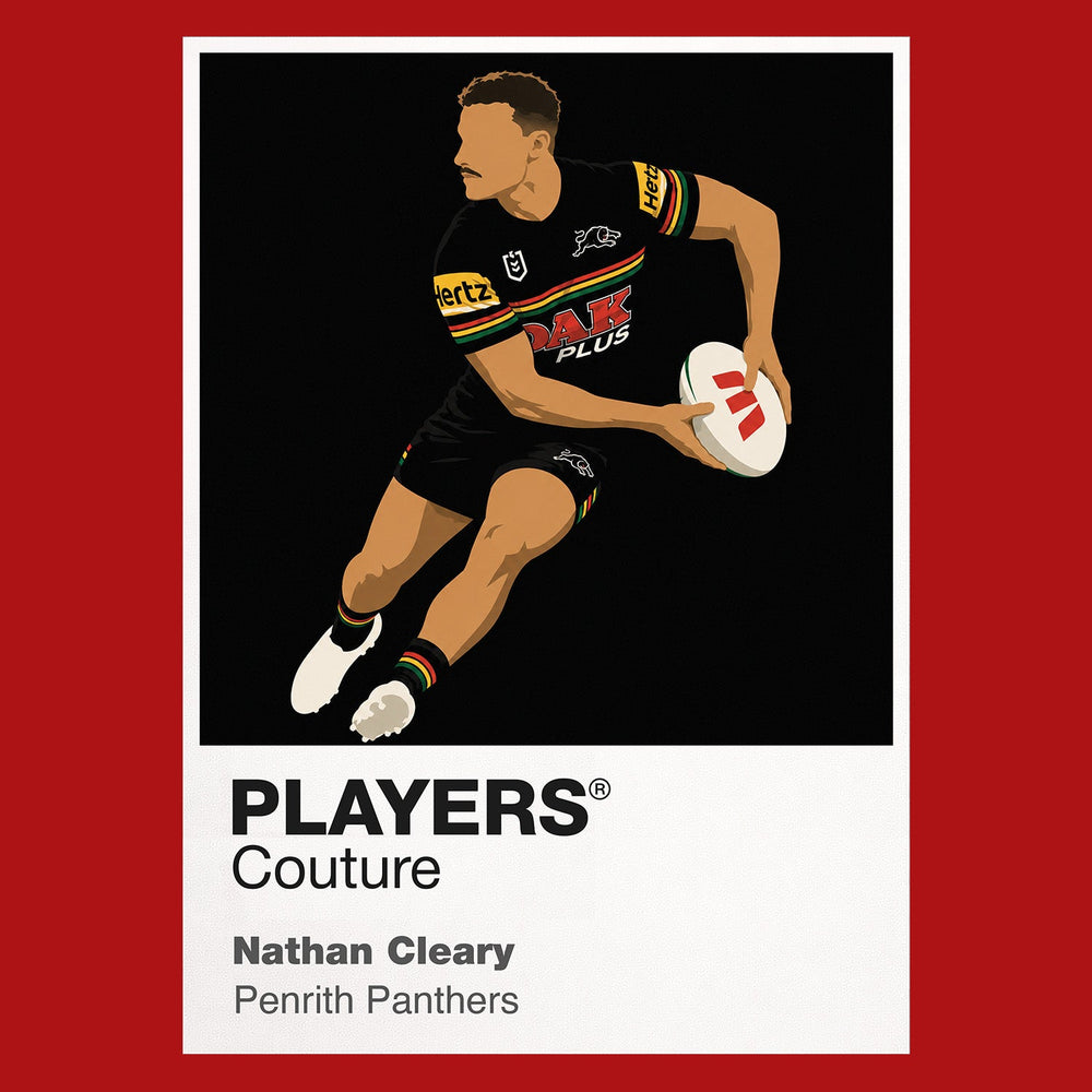Nathan Cleary Penrith Panthers rugby league T-shirt red