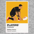 Nathan Cleary Penrith Panthers rugby league T-shirt grey