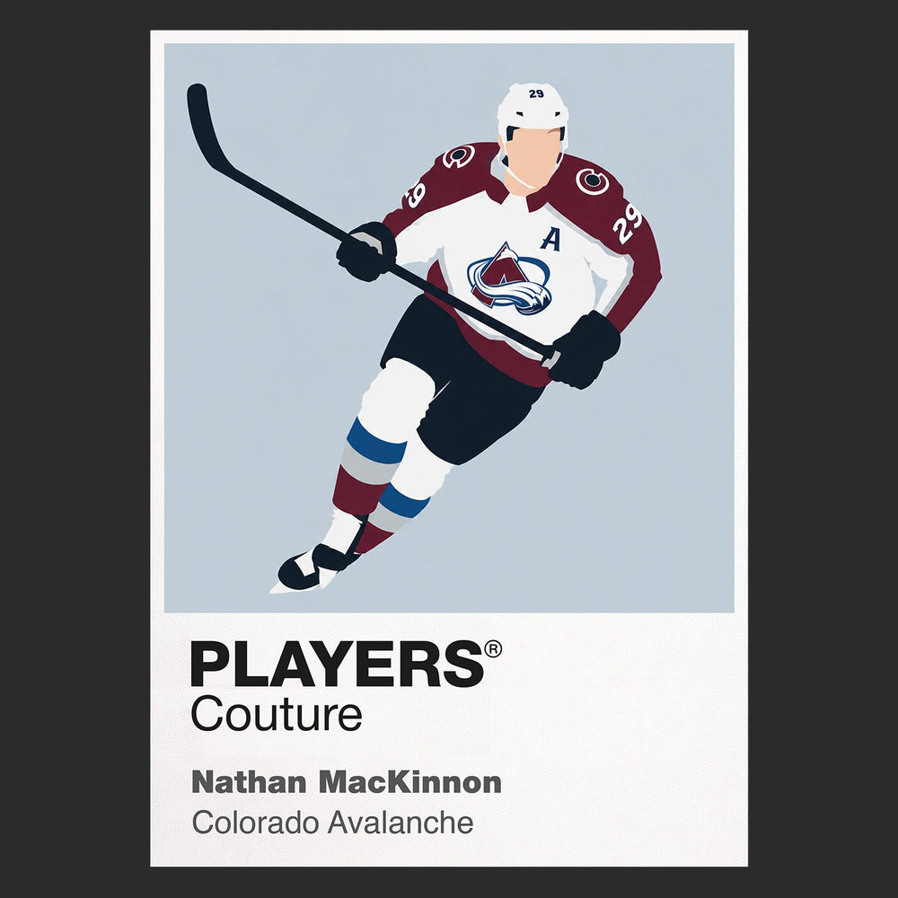 Nathan MacKinnon Avalanche Ice Hockey Icon Frame Men's T-Shirt – image 9