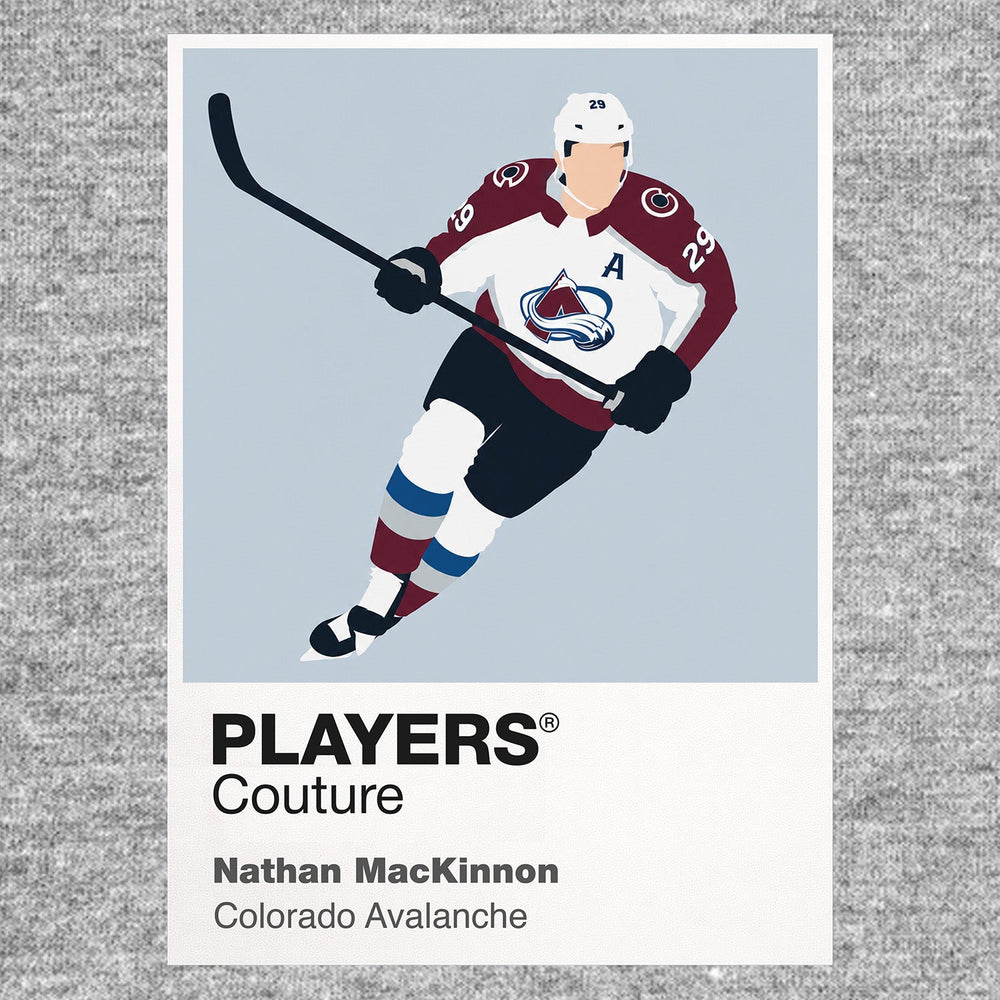 Nathan MacKinnon Avalanche Ice Hockey Icon Frame Men's Hoodie – image 6