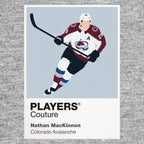 Nathan MacKinnon Avalanche Ice Hockey Icon Frame Men's T-Shirt – image 7