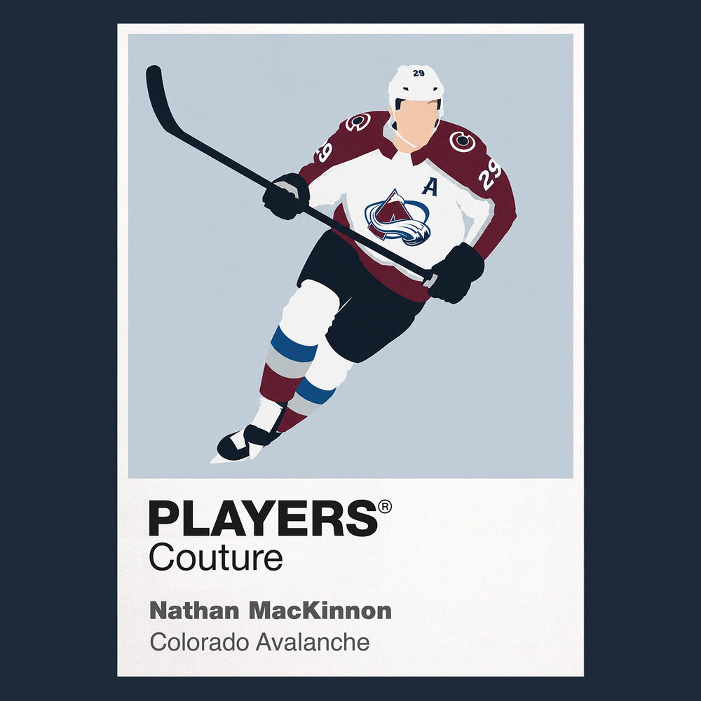 Nathan MacKinnon Avalanche Ice Hockey Icon Frame Men's T-Shirt – image 8