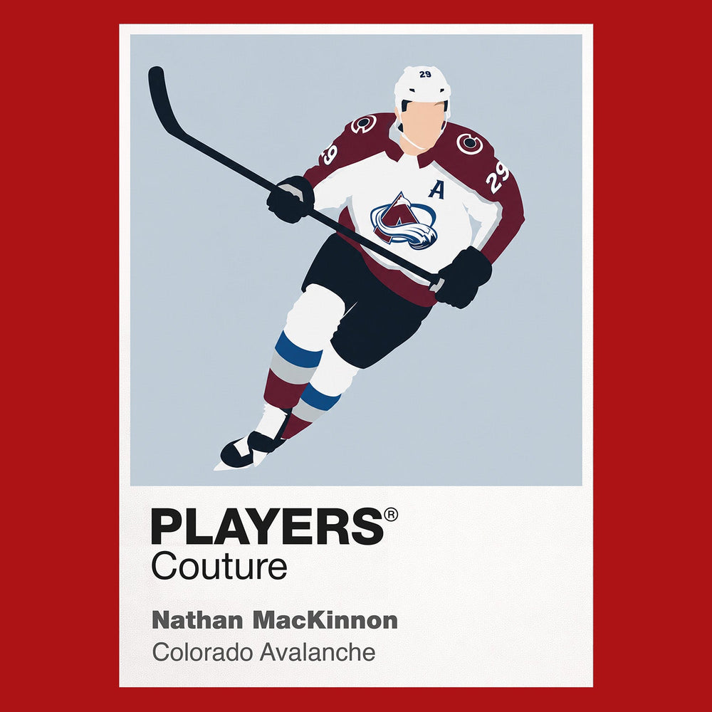 Nathan MacKinnon Avalanche Ice Hockey Icon Frame Men's T-Shirt – image 10