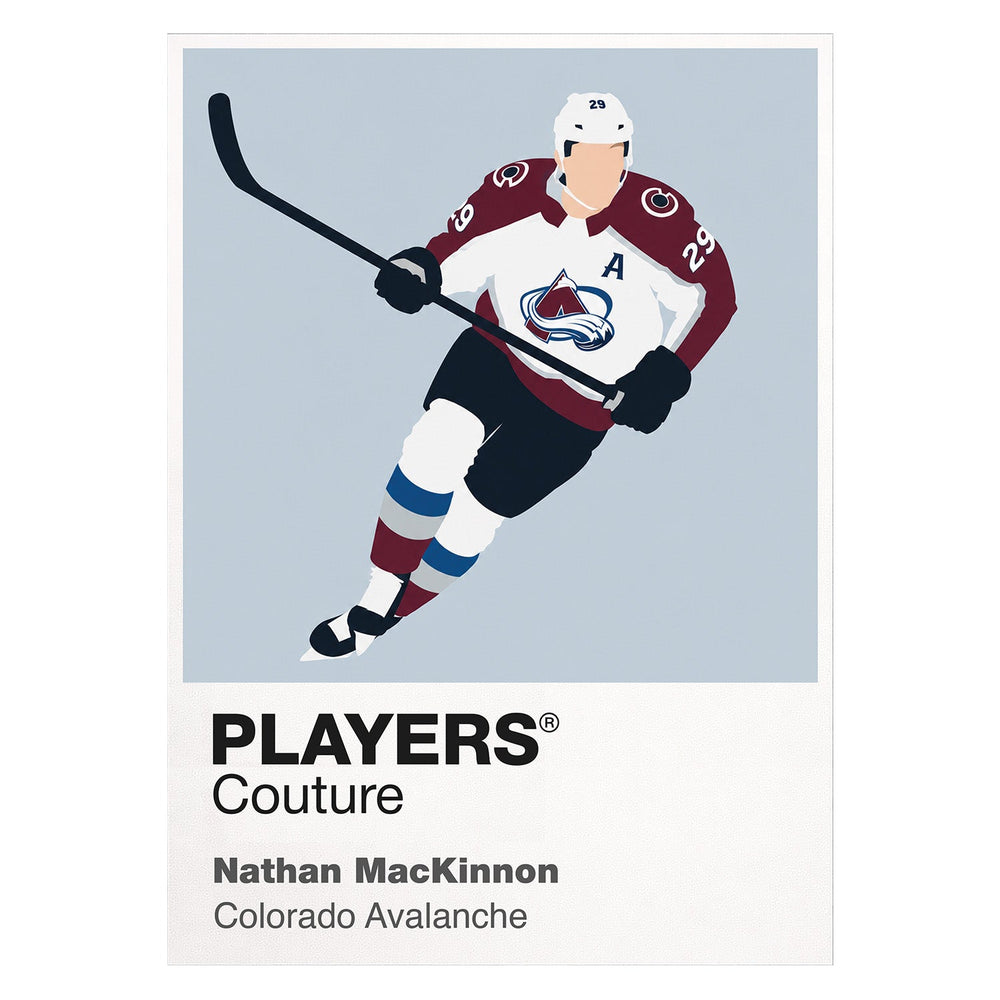 Nathan MacKinnon Avalanche Ice Hockey Icon Frame Men's T-Shirt – image 1