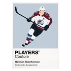 Nathan MacKinnon Avalanche Ice Hockey Icon Frame Men's T-Shirt – image 1
