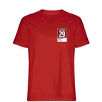 Nathan MacKinnon 29 t-shirt – red men's t-shirt featuring the Nathan MacKinnon 29 Players Couture logo