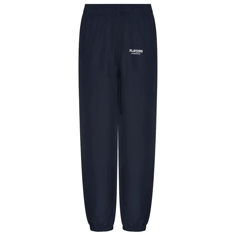 Essentials Collection hoodie – navy men's hoodie with white Essentials Collection letters and Players Couture logo on the