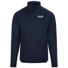 Essentials Collection Players Couture Men's Active Lightweight Stretch Quarter Zip Navy Top