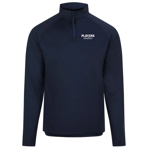 Essentials Collection hoodie – navy men's hoodie with white Essentials Collection letters and Players Couture logo on the