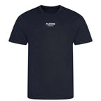 Essentials Collection t-shirt – navy men's t-shirt with white Essentials Collection letters and Players Couture logo on the