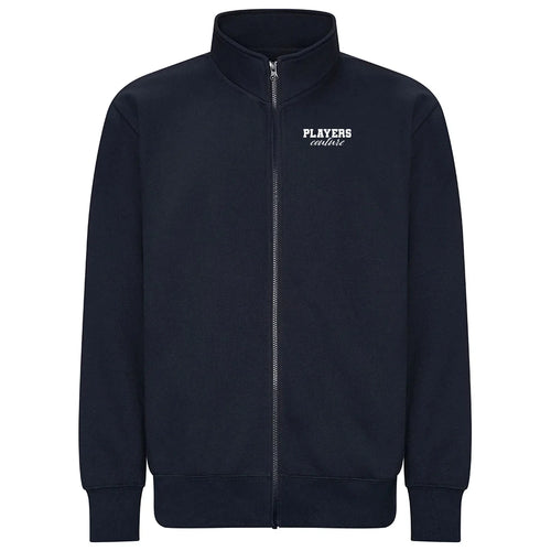 Essentials Collection hoodie – navy men's hoodie with white Essentials Collection letters and Players Couture logo on the