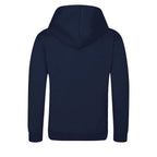 Essentials Collection hoodie – navy kids' hoodie with white Essentials Collection letters and Players Couture logo on the