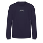Essentials Collection hoodie – navy kids' hoodie with white Essentials Collection letters and Players Couture logo on the