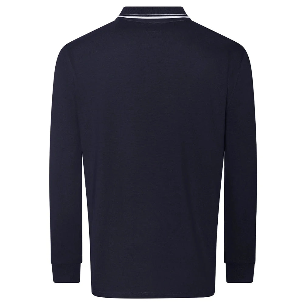 Essentials Collection hoodie – navy men's hoodie with white Essentials Collection letters and Players Couture logo on the