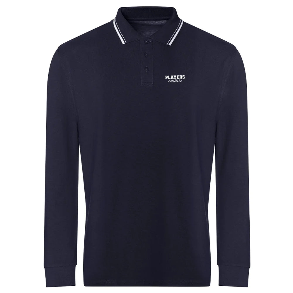 Essentials Collection hoodie – navy men's hoodie with white Essentials Collection letters and Players Couture logo on the