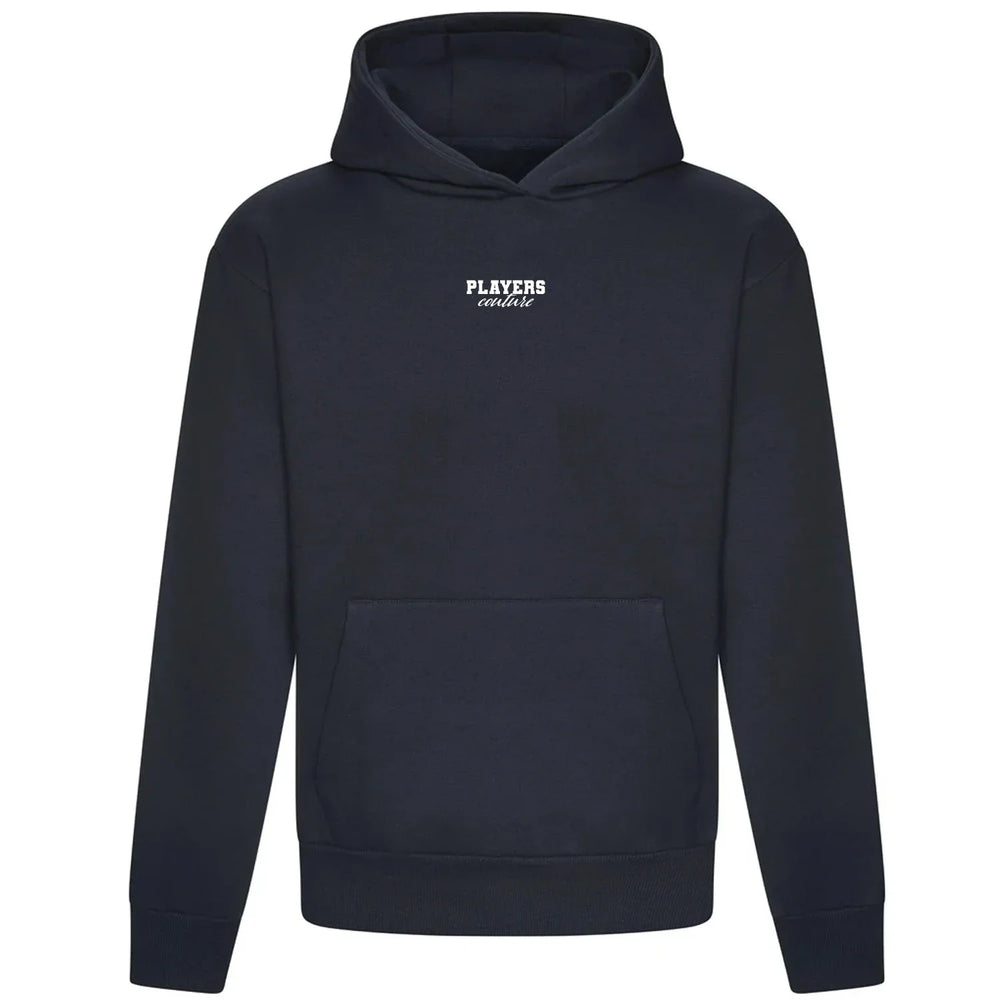 Essentials Collection Players Couture Men's Premium Heavyweight Navy Hoodie - Navy / XS | Basics, Essentials Collection, Hoodies, Men's