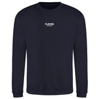 Essentials Collection hoodie – navy men's hoodie with white Essentials Collection letters and Players Couture logo on the
