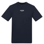 Essentials Collection t-shirt – navy men's t-shirt with white Essentials Collection letters and Players Couture logo on the